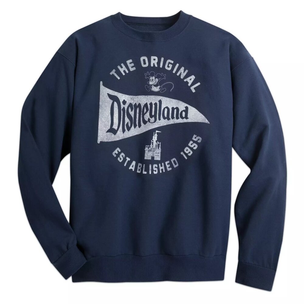 Disneyland Pennant Navy Sweatshirt (Unisex XXL)